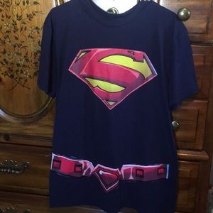 Superman tee shirt with cape
